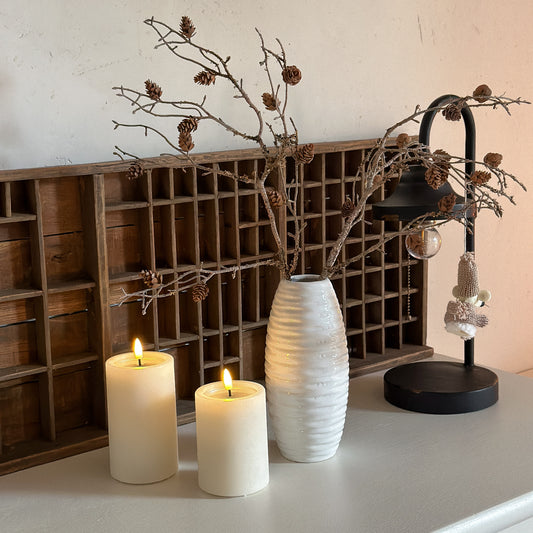 Deko Zweig Zapfen "Lärche" Braun 54cm - Wohnen auf dem Land