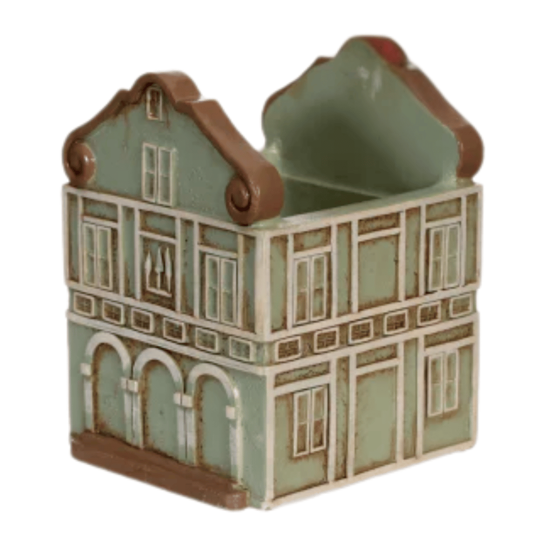 Vase Pflanztopf Haus "Amsterdam" Keramik 6 Varianten klein