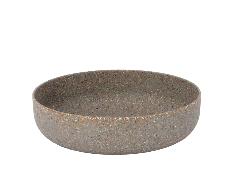 Schale "Nature Stone" Kunststoff Grau Braun 24cm - Wohnen auf dem Land