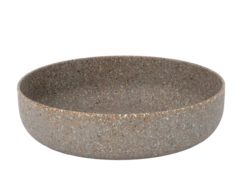 Schale "Nature Stone" Kunststoff Grau Braun 30cm - Wohnen auf dem Land