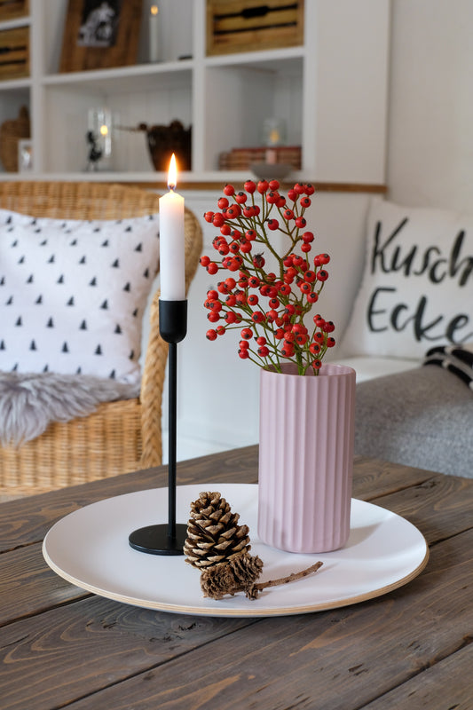 Deko-Holztablett 34cm - Wohnen auf dem Land