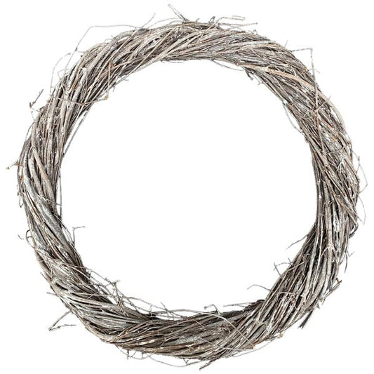 Kranz "Willow" Wild Slim Grau-Weiß 3 Größen - Wohnen auf dem Land