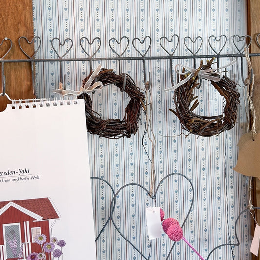 Hakenleiste "Filigrane Herzen" - Wohnen auf dem Land