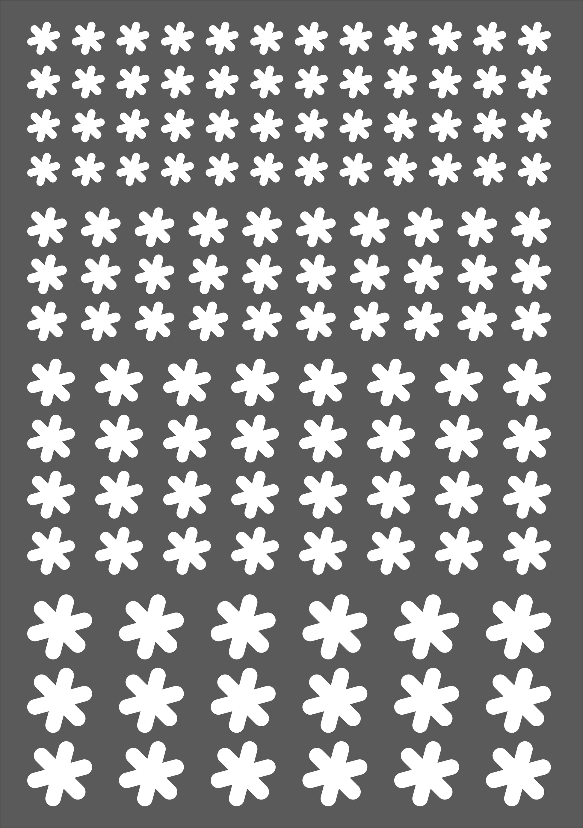 Aufkleber "Kleine Blüten" - Wohnen auf dem Land
