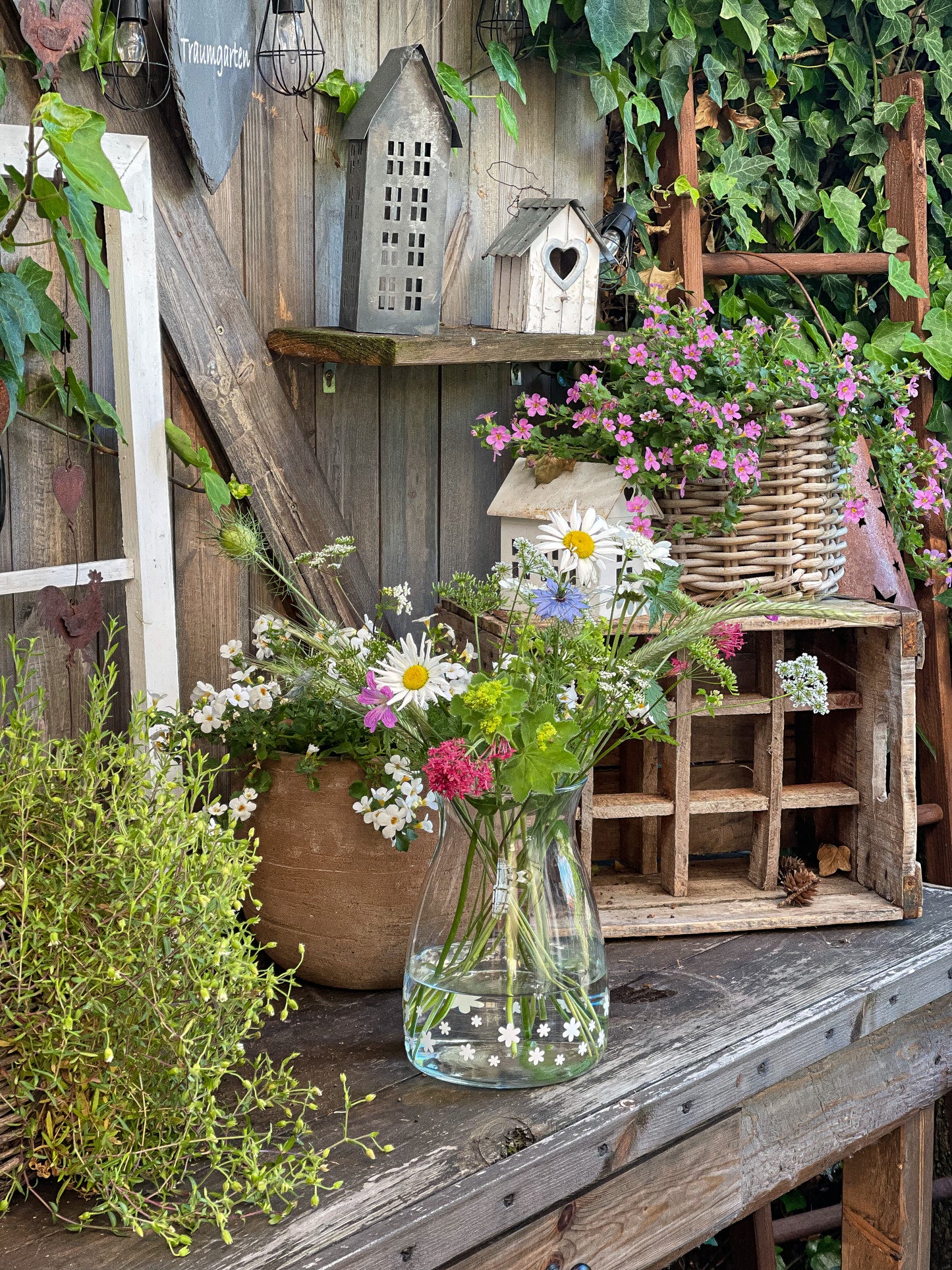 Aufkleber "Kleine Blüten" - Wohnen auf dem Land