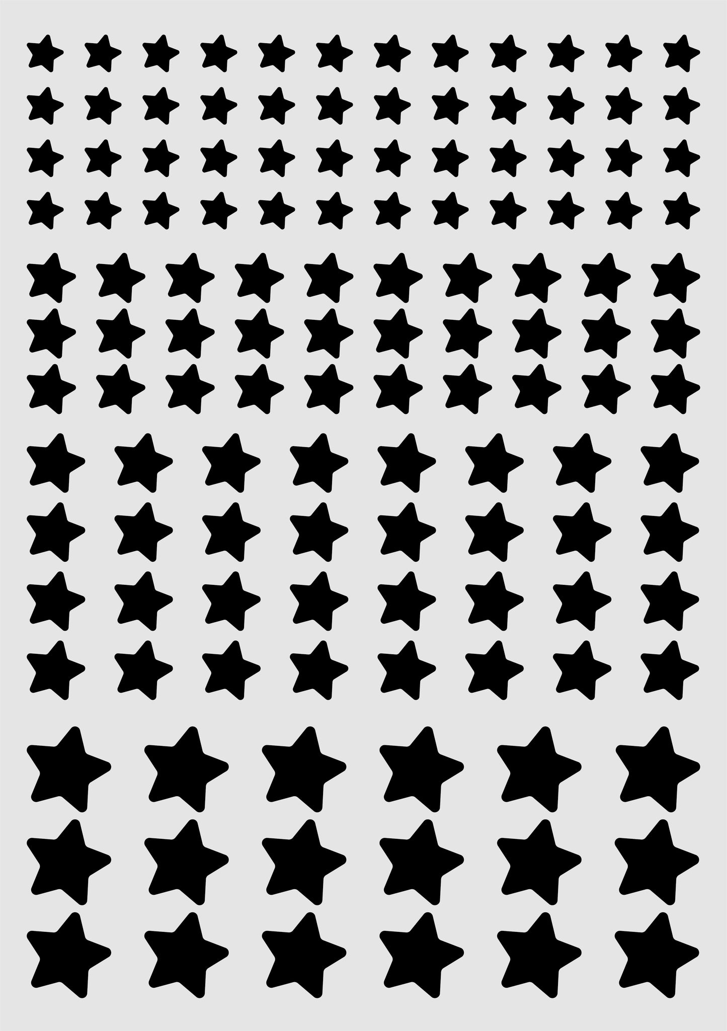 Aufkleber "Kleine Sterne" - Wohnen auf dem Land