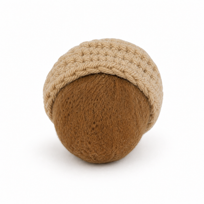 Deko Anhänger „Eichel“ Filz Strick Braun 6cm – 3 Varianten