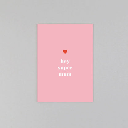 Postkarte "Tessa Mum" Holzschliff