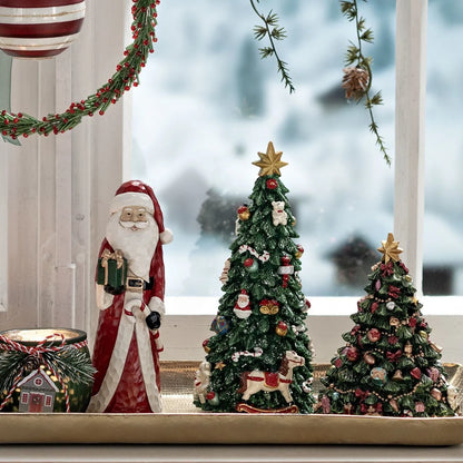 Deko Figur Weihnachtsmann "Nikolaus" Polyresin Klein 2 Varianten - Wohnen auf dem Land