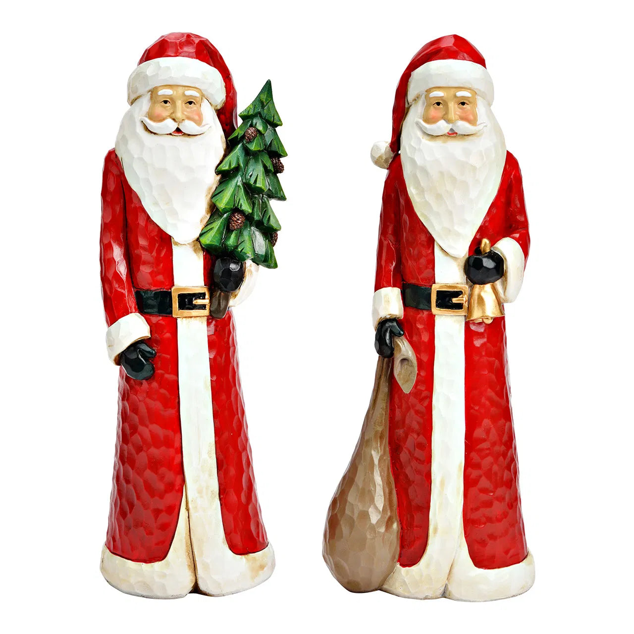 Deko Figur Weihnachtsmann "Nikolaus" Polyresin Groß 2 Varianten - Wohnen auf dem Land