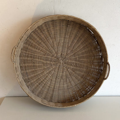 Tablett Rattan "Rond" - 2er Set - Wohnen auf dem Land