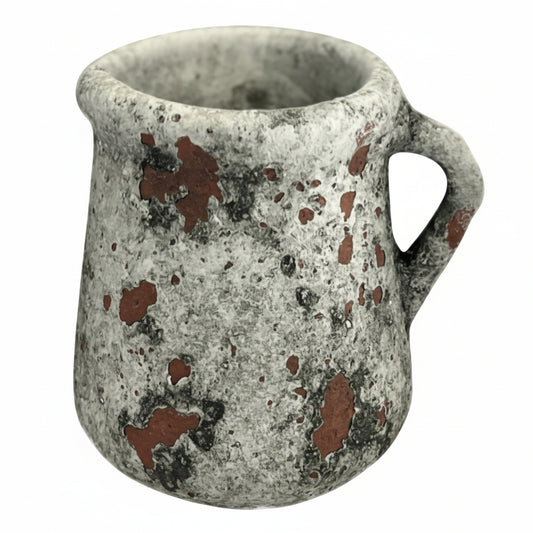 Zementgrauer Pflanzkrug Kanne Vase "Provence" von Wohnen auf dem Land, Pflanzgefäß, 11,5 cm hoch, ideal für Dekorationen