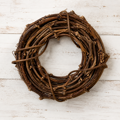Natürlicher Weinreben-Kranz "Willow Natur" von Wohnen auf dem Land, 30 cm Durchmesser, dekorativer Wand- oder Türkranz