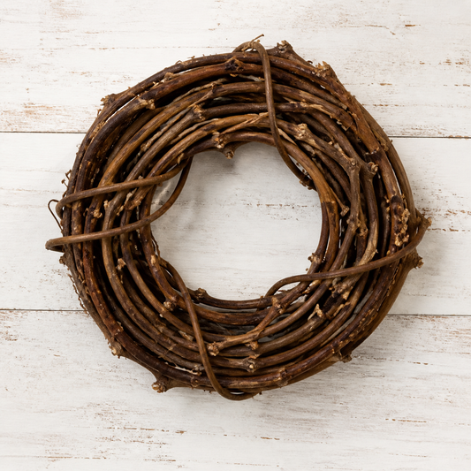 Natürlicher Weinreben-Kranz "Willow Natur" von Wohnen auf dem Land, 30 cm Durchmesser, dekorativer Wand- oder Türkranz