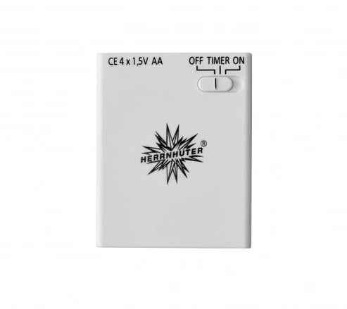 Original Batteriehalter für Herrnhuter Stern A1e, hochwertiges Zubehör von Die Edelweissen, zeigt den Batteriehalter in Nahaufnahme.