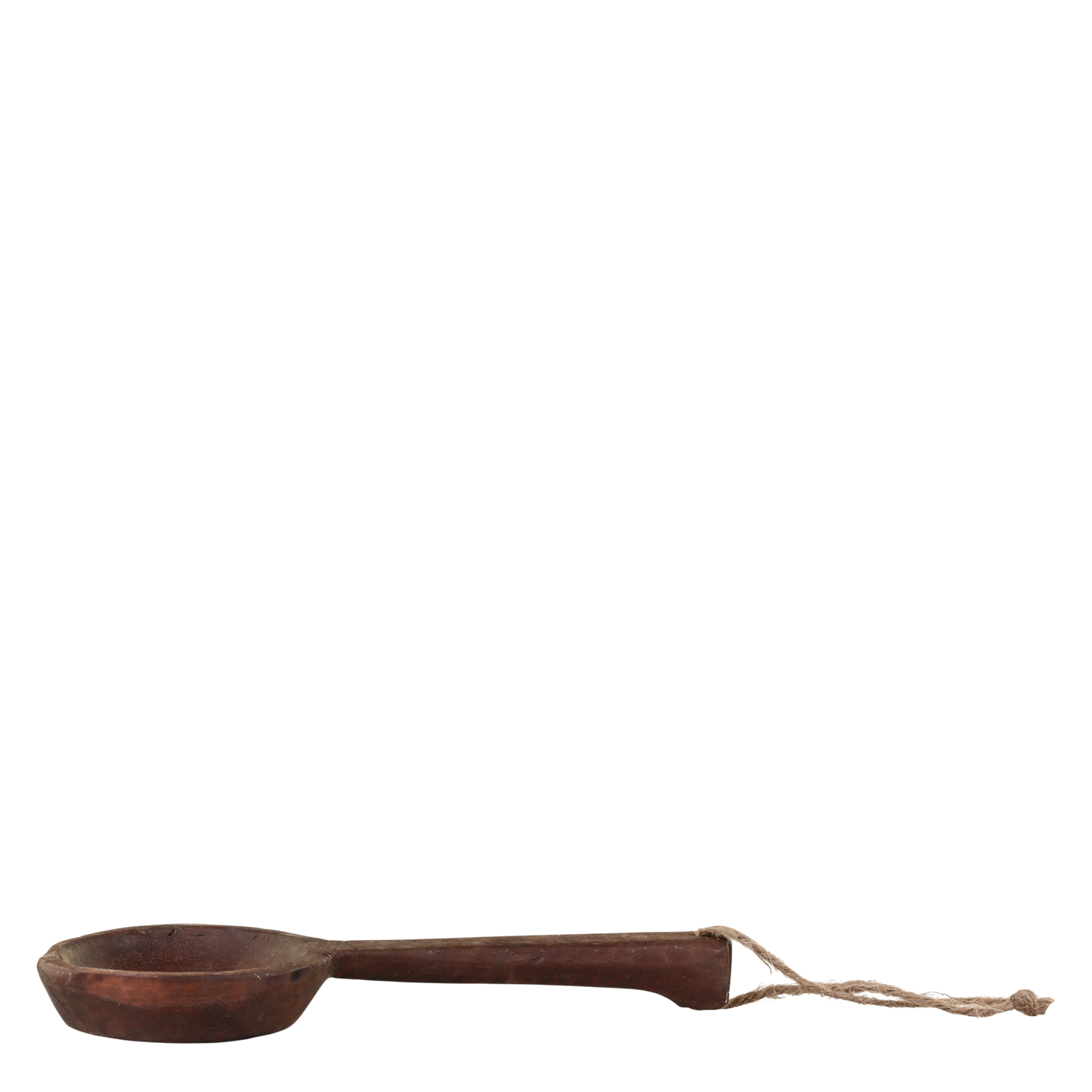 Holzlöffel Deko "Grimaud" mit Handgriff Holz Jute Vintage Braun