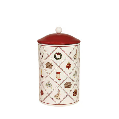 Box Vorratsdose "Christmas Time" Metall Motiv 2 Größen