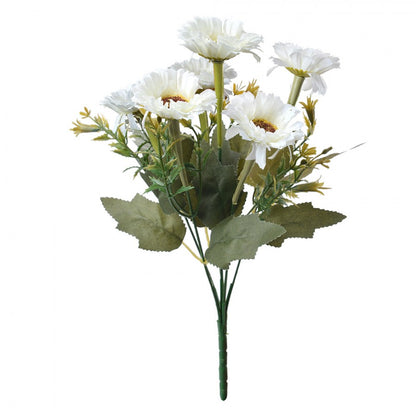 Blume Strauß "Daisy Delight" künstlich 6 Blüten weiß 30cm