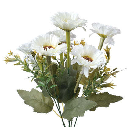 Blume Strauß "Daisy Delight" künstlich 6 Blüten weiß 30cm