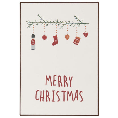 Metallschild "Merry Christmas"
