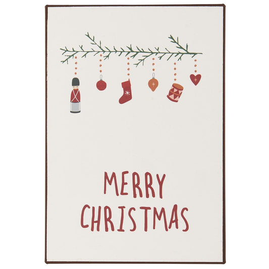 Metallschild "Merry Christmas"