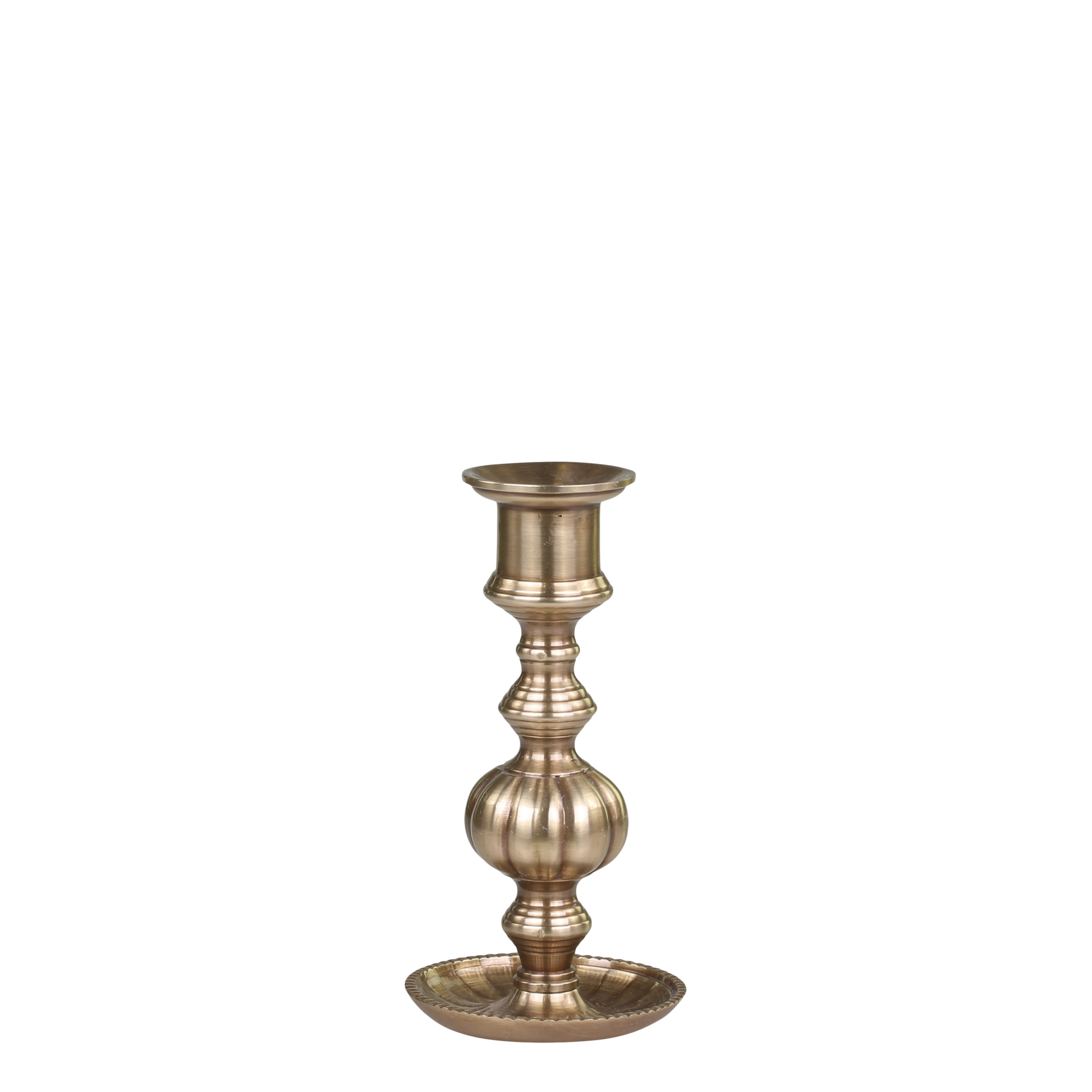 Kerzenhalter "Royal" für Stabkerzen Antique Messing - Wohnen auf dem Land