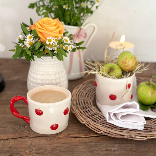 Tasse Kaffee "Apple" Keramik Apfel Dekor