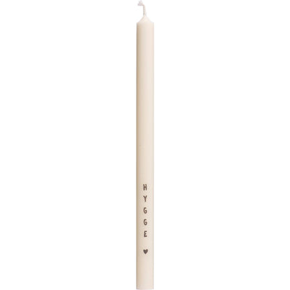 Dünne hohe Kerze "Hygge" Stearin 13mm