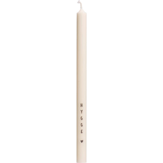 Dünne hohe Kerze "Hygge" Stearin 13mm