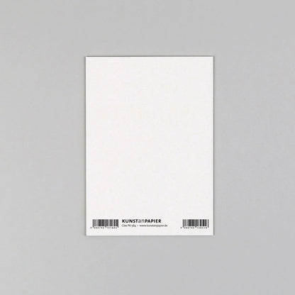 Postkarte "Cloe Natur" Streifen Holzschliff