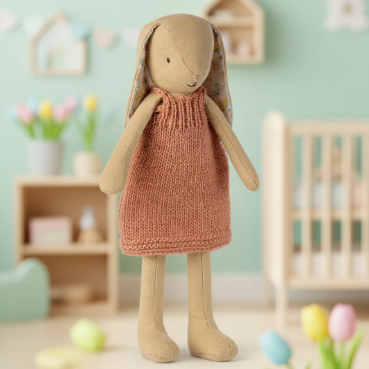 Hase "Gestricktes Kleid" Cremegelb Größe 2 - 26cm