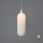 Die Edelweissen Leuchtkörper „acht“ Kürbis lang groß