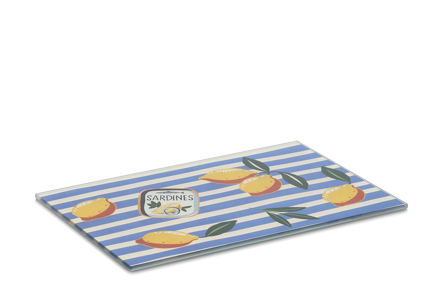 Bunte Glasschneideplatte "Italia" aus Glas mit mediterranem Design, Küchenzubehör von Wohnen auf dem Land