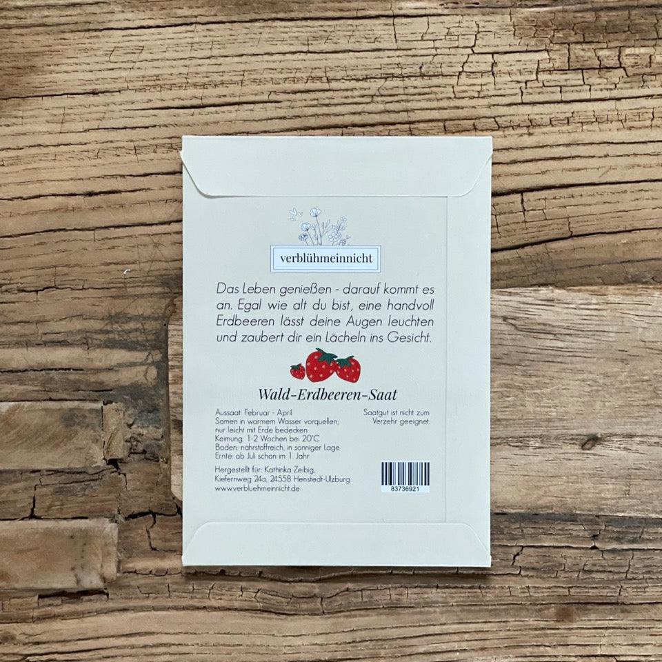 Wald-Erdbeeren-Saat - Hier kommt ein kleiner Glücksmoment! - Wohnen auf dem Land