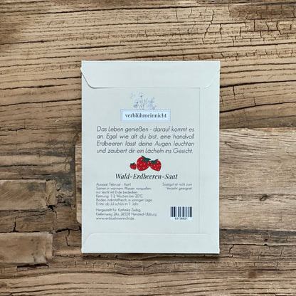 Wald-Erdbeeren-Saat - Hier kommt ein kleiner Glücksmoment! - Wohnen auf dem Land