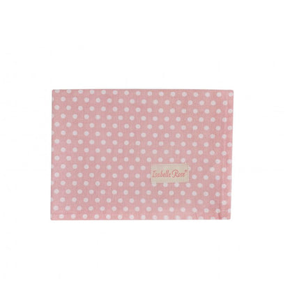 Geschirrtuch "Polka Dots" Baumwolle Punkte Rosa 50x70 - Wohnen auf dem Land