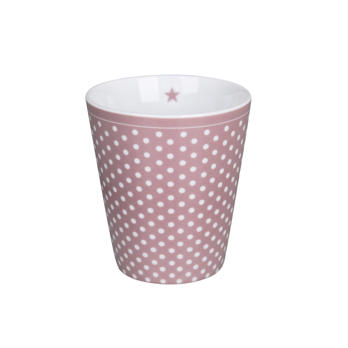 Becher Tasse Happy Mug "Micro Dots" Keramik Rosa