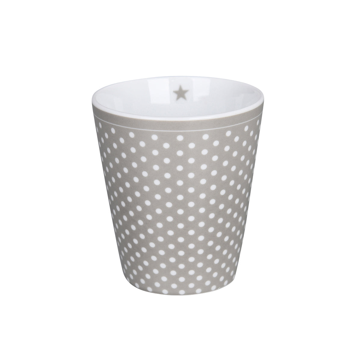 Becher Tasse Happy Mug "Micro Dots" Keramik Grau