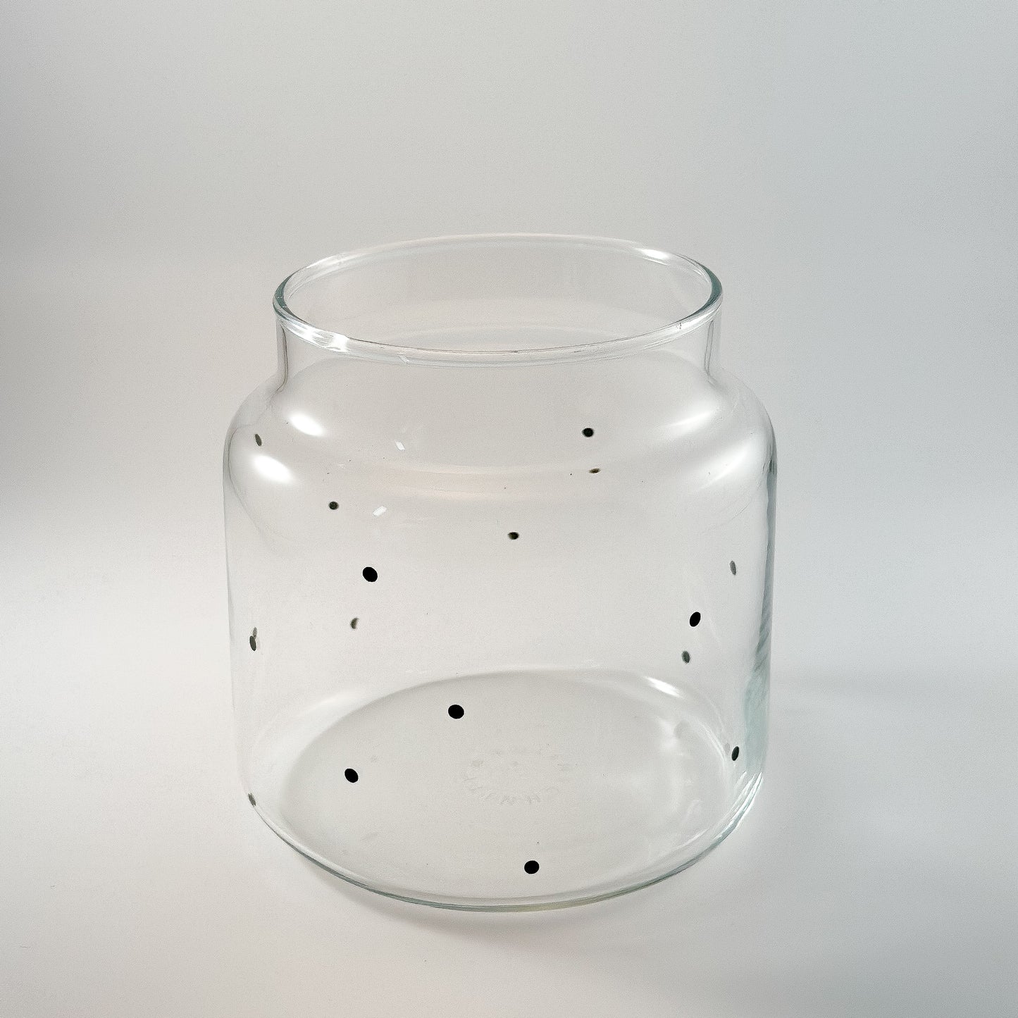 Glas Vase "Punkte" mittel - Wohnen auf dem Land