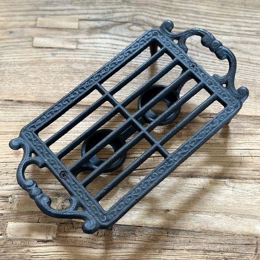 Stövchen Warmhalteplatte "Grille Noir" Eisen rechteckig schwarz 28cm