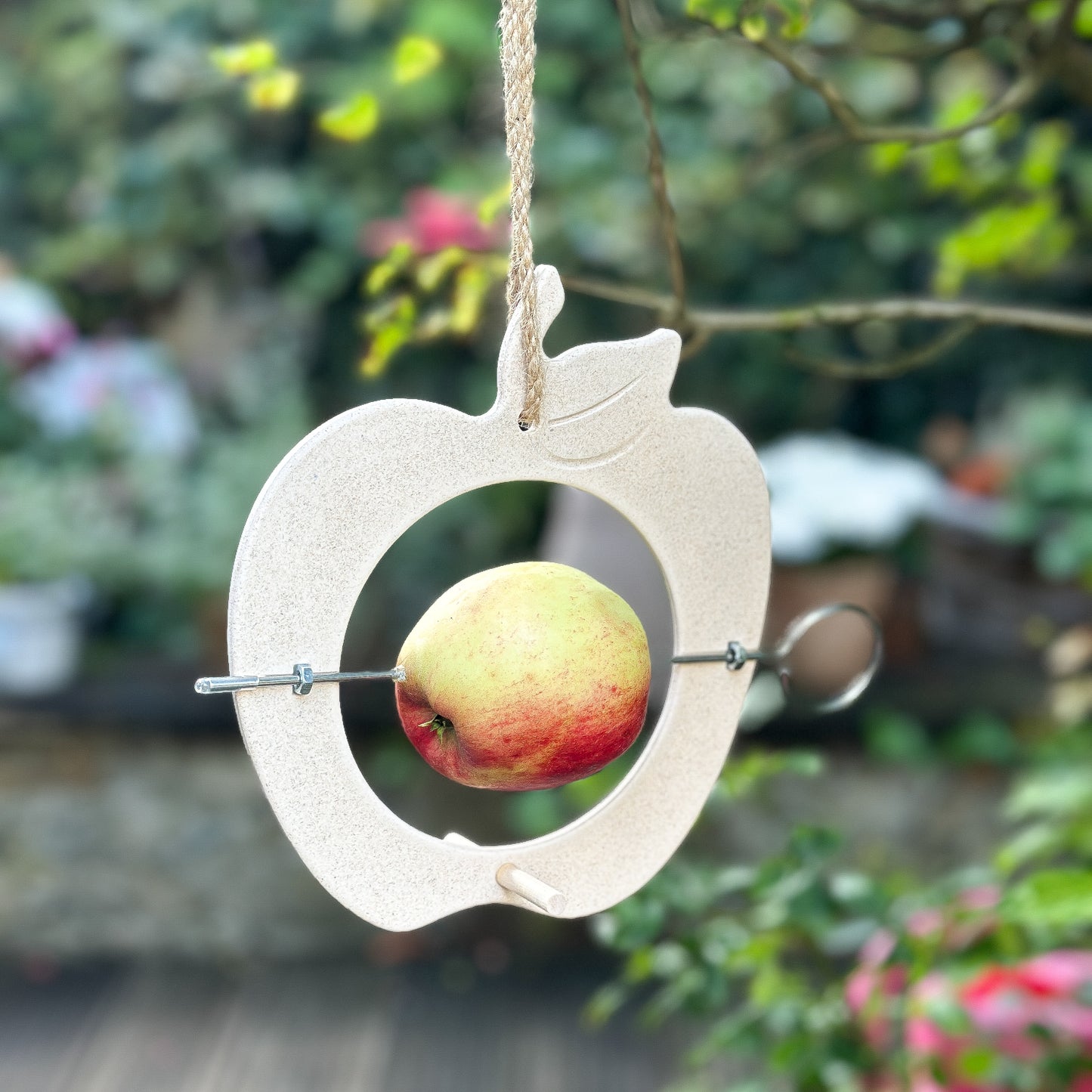 Futterhalter Aufhänger Apfel "Vogelschmaus" Kunststoff 5 Farben