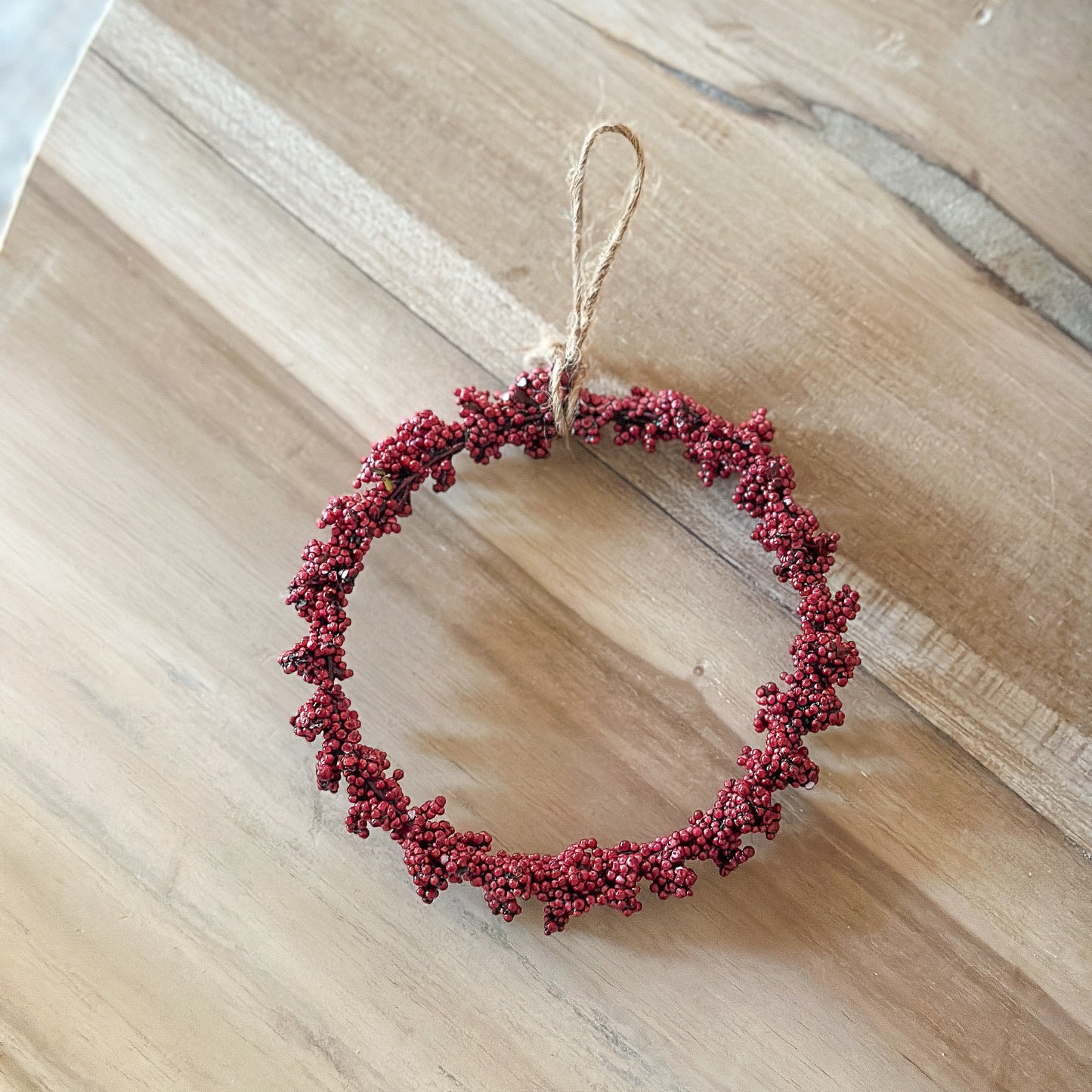 Deko Mini Kranz mit Beeren "Julmys" Rot 11cm - Wohnen auf dem Land