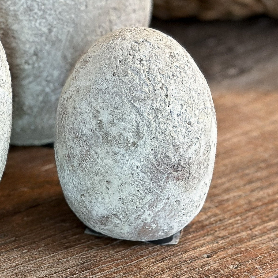 Ostern Deko "Stein-Ei" Zement Natur 3 Größen