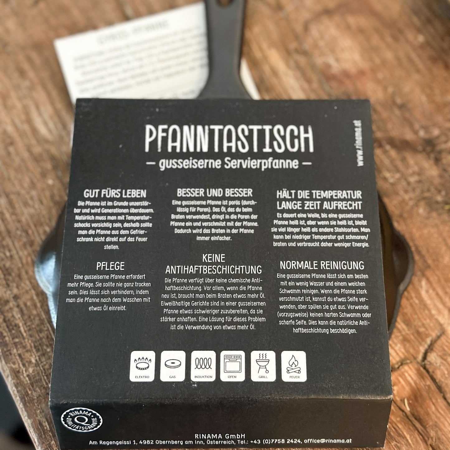 Pfanntastisch "Gyros Pfanne" Gusseisen inkl. Gewürz und Rezept