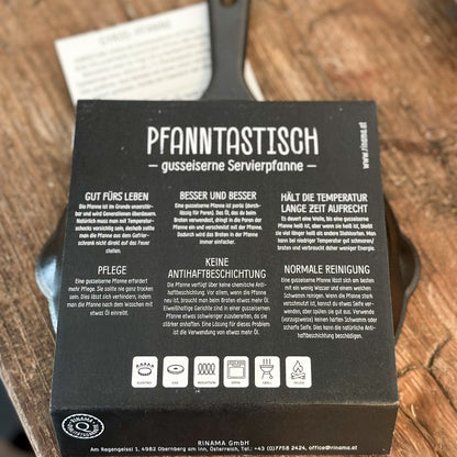 Pfanntastisch "Jäger Pfanne" Gusseisen inkl. Gewürz und Rezept