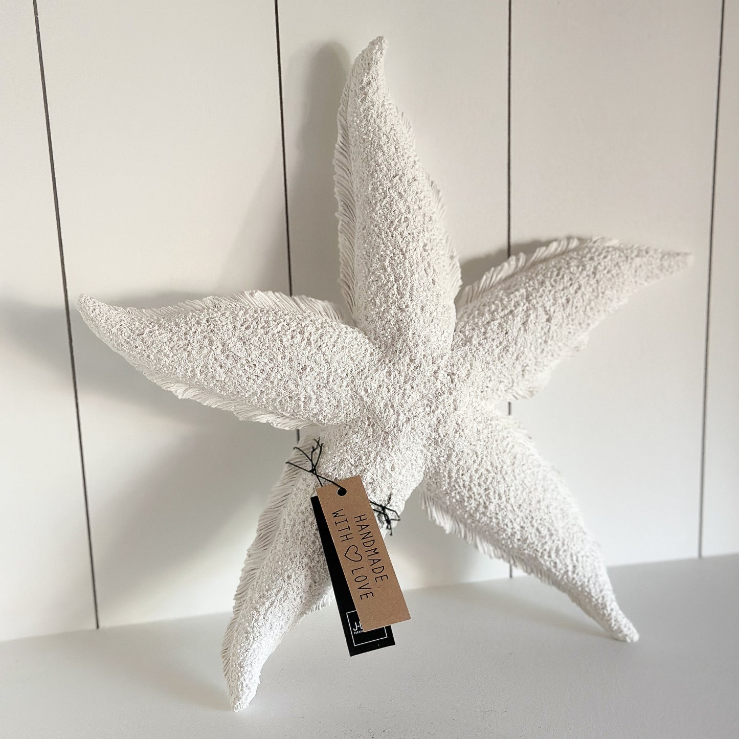 Großer weißer Seestern Dekofigur von Wohnen auf dem Land, 30 cm, maritime Dekoration für Zuhause