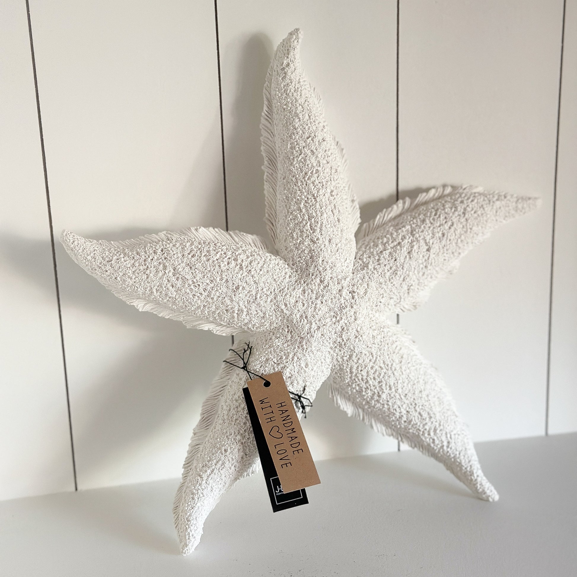 Großer weißer Seestern Dekofigur von Wohnen auf dem Land, 30 cm, maritime Dekoration für Zuhause