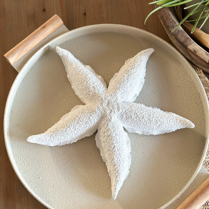 Großer weißer Seestern Dekofigur von Wohnen auf dem Land, 30 cm, maritime Dekoration für Zuhause