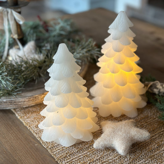 LED Tannenbaum "Hvid Juletræer" XL Weiß 19cm - Wohnen auf dem Land