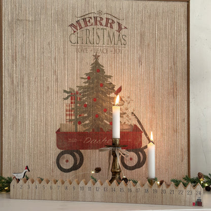 Weihnachtskalender 1-24 gehende Gans